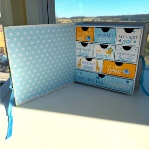 Baby boy keep sake box
